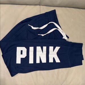 PINK Victoria's Secret Dark Blue Joggers